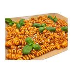 Wholemeal Pasta with Red Pesto and Pine Nuts
